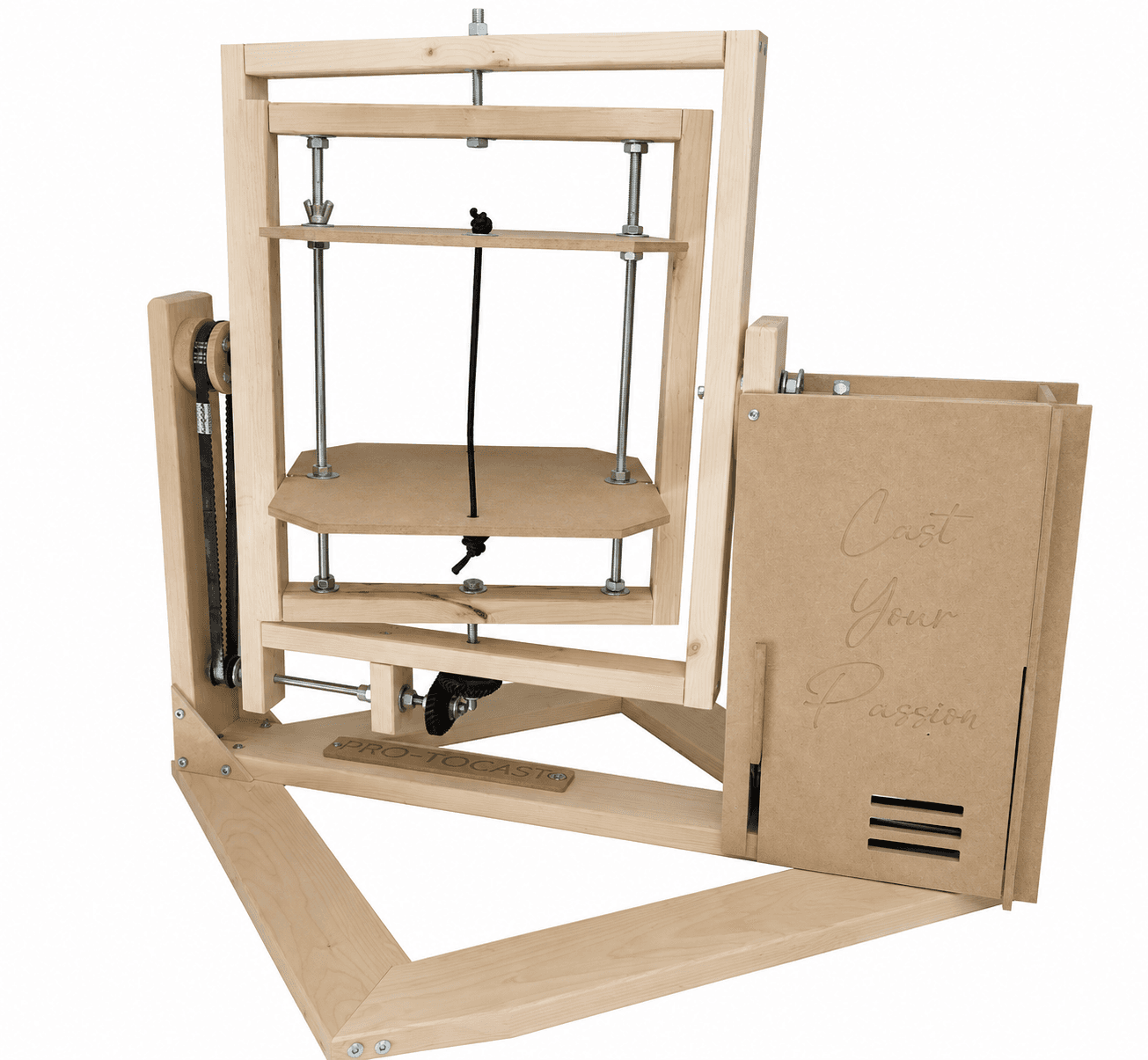 Motorized · 12″ plates — Pro-Tocast rotocaster